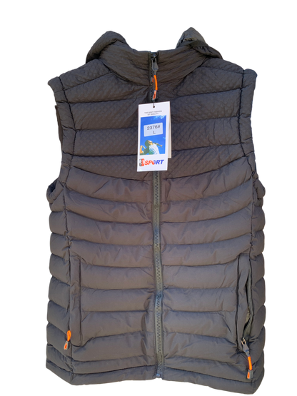 No Hands Puffer Vest – Hooded Winter Sleeveless Jacket