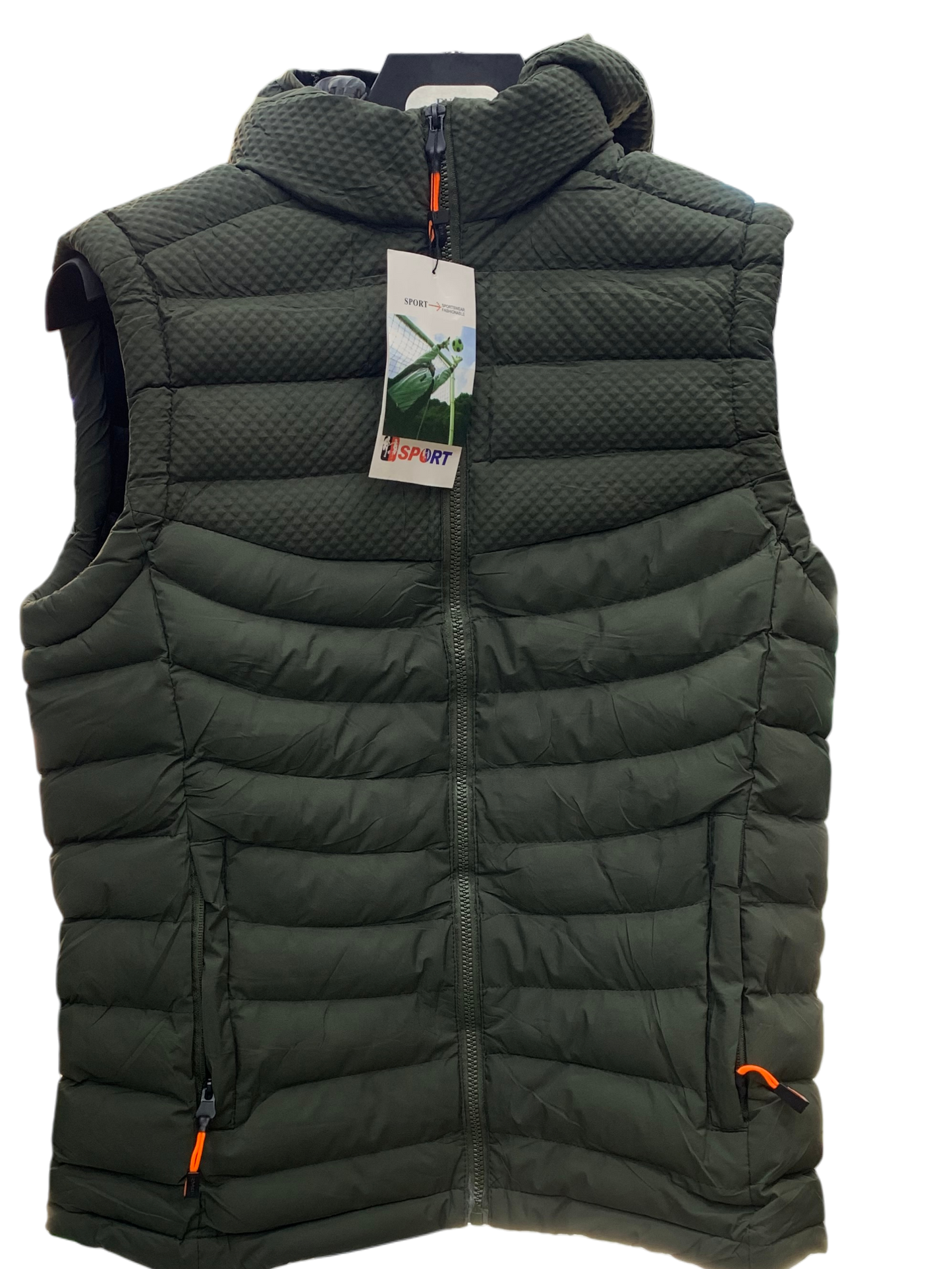 No Hands Puffer Vest – Hooded Winter Sleeveless Jacket