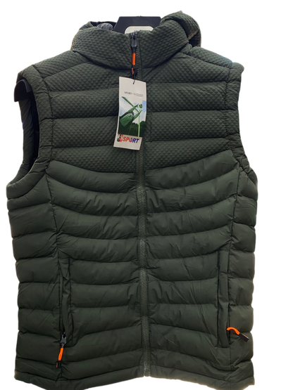 No Hands Puffer Vest – Hooded Winter Sleeveless Jacket