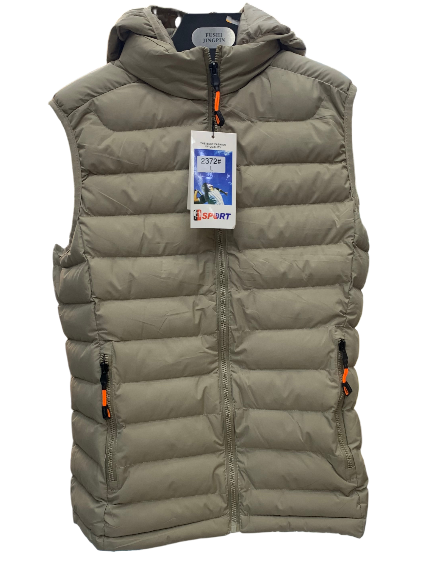 No Hands Puffer Vest – Hooded Winter Sleeveless Jacket